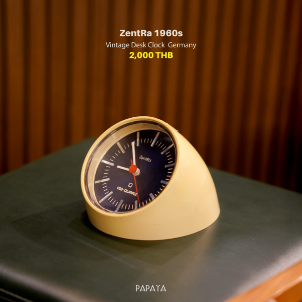 ZentRa 1960s Vintage Desk Clock Germany