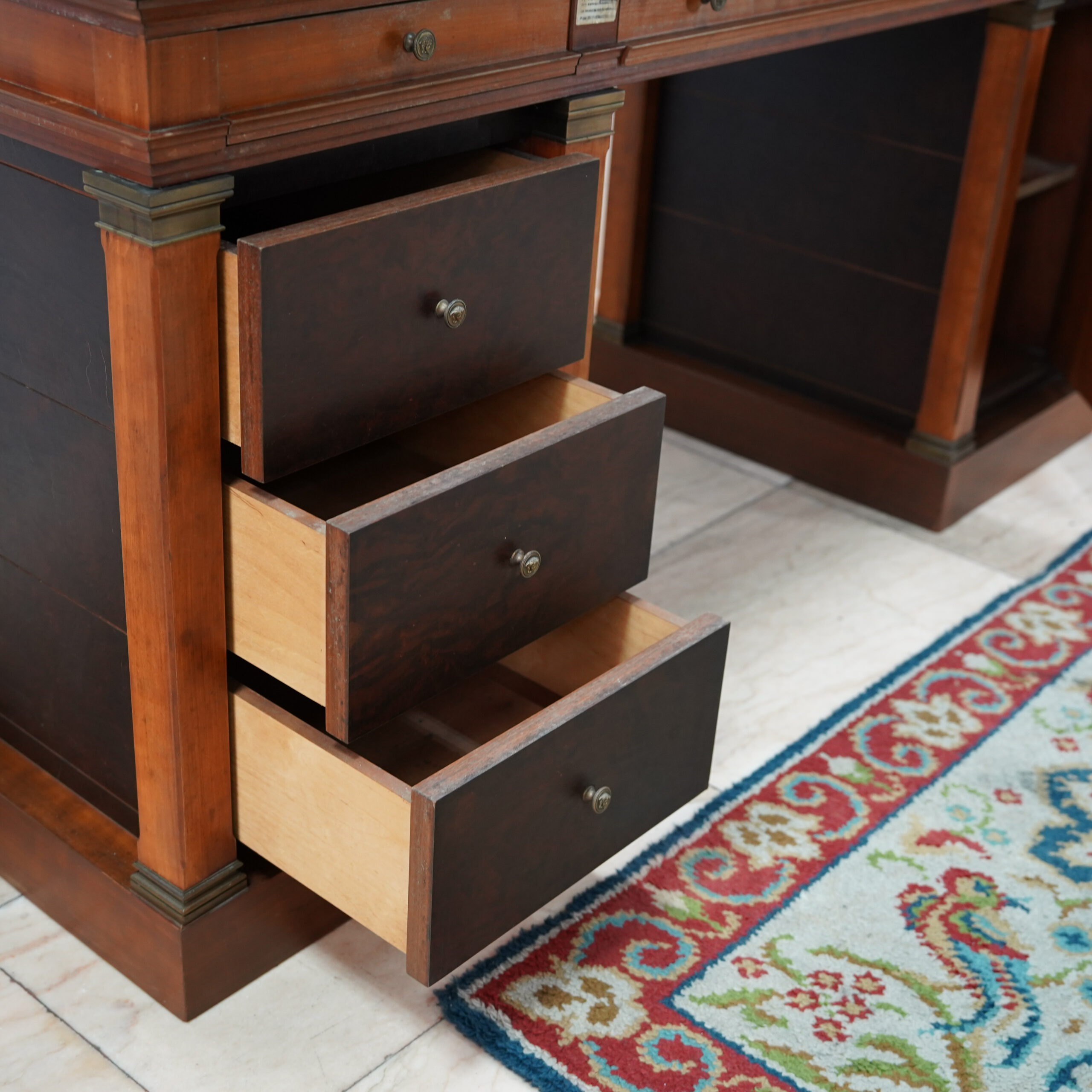 Vintage Marble-Top Jewelry Display Desk - Image 6