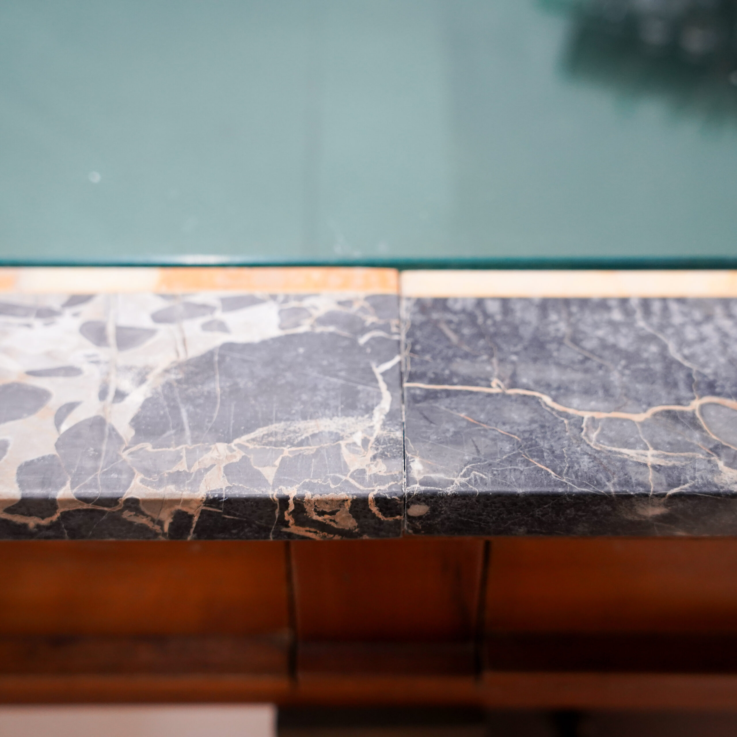 Vintage Marble-Top Jewelry Display Desk - Image 9