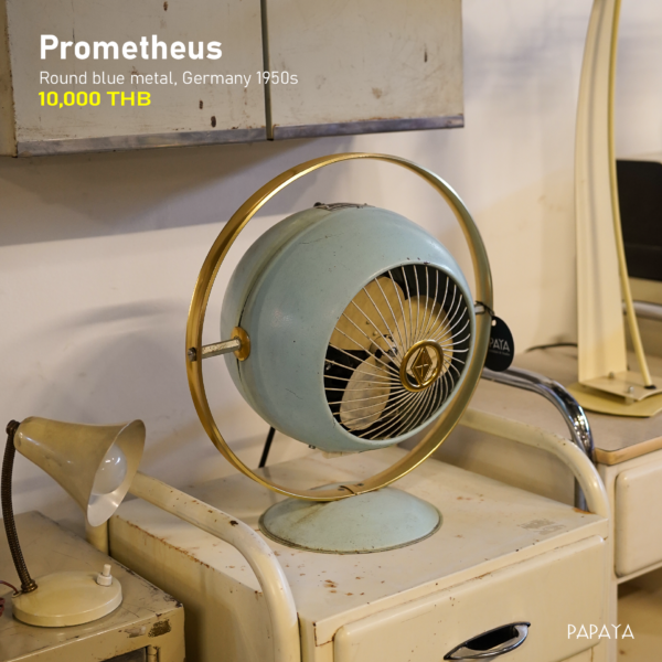 Prometheus Round blue metal, Germany 1950s