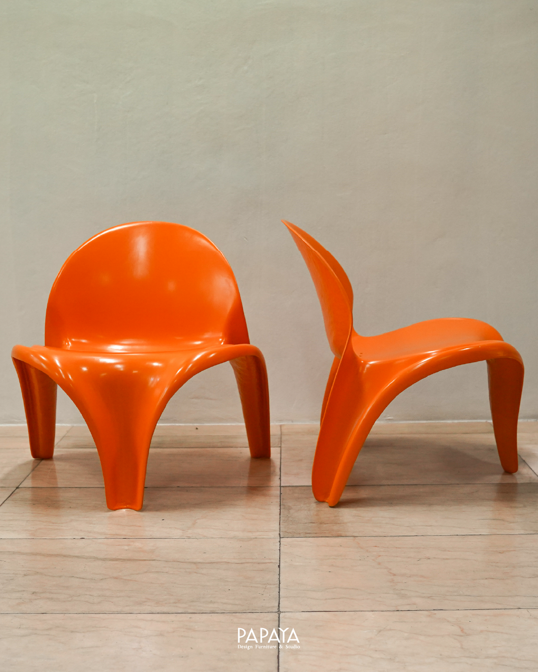 Orange Space Age Chair, 1970s - Image 2