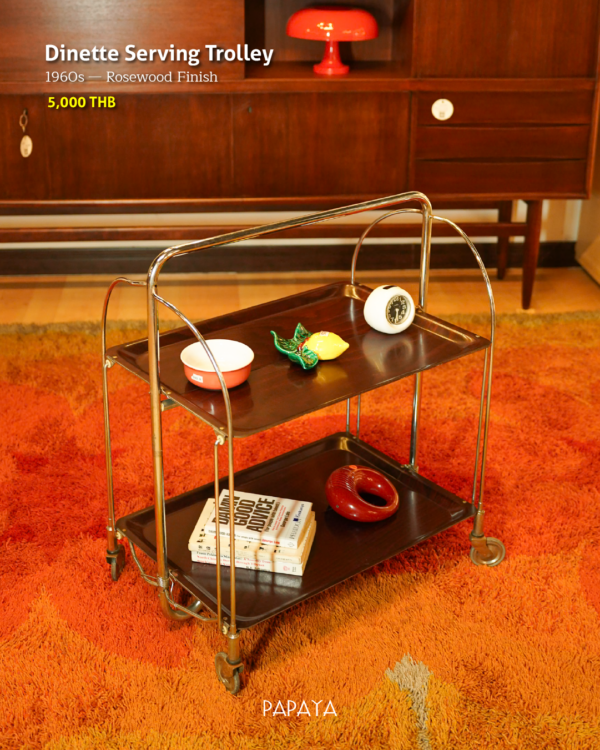 Dinette Serving Trolley (1960s — Rosewood Finish)