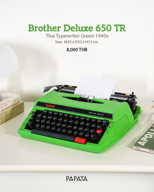 Brother Deluxe 650 TR (Thai Typewriter Green 1940s)