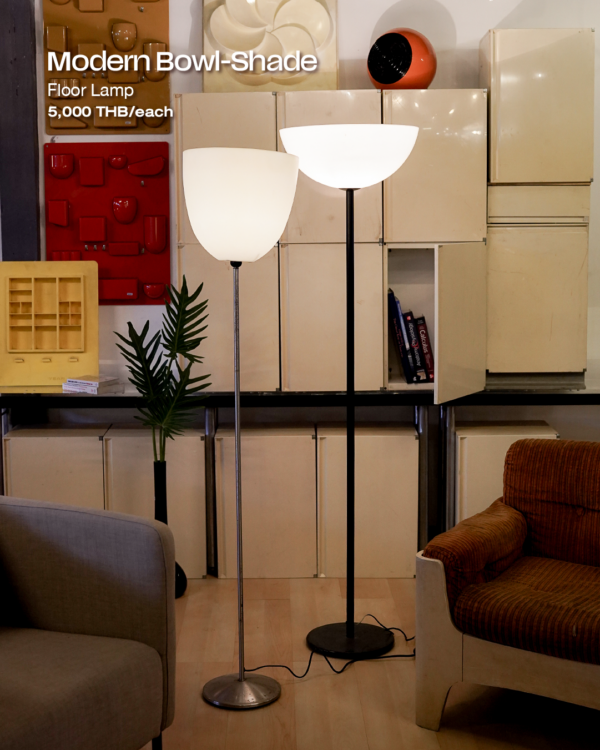 Modern Bowl-Shade Floor Lamp