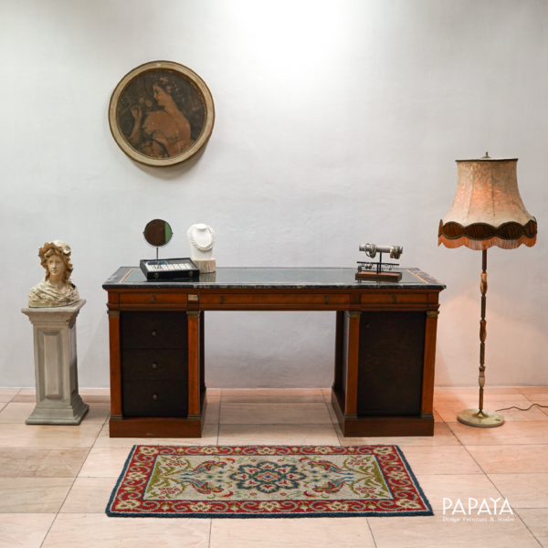 Vintage Marble-Top Jewelry Display Desk