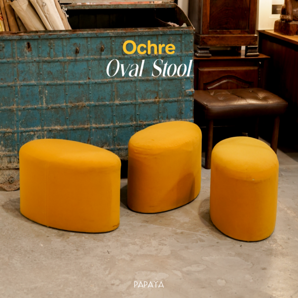 Ochre Oval Stool
