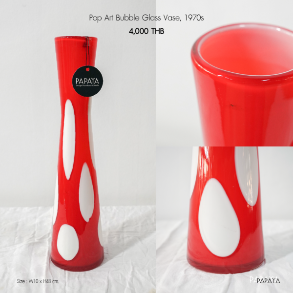 Pop Art Bubble Glass Vase, 1970s