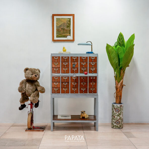 Vintage Card Catalog Cabinet