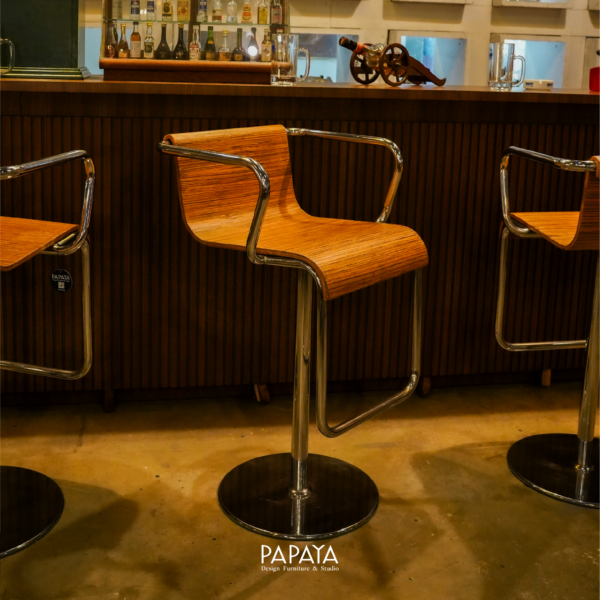 Mid-Century Modern Bentwood Bar Stool