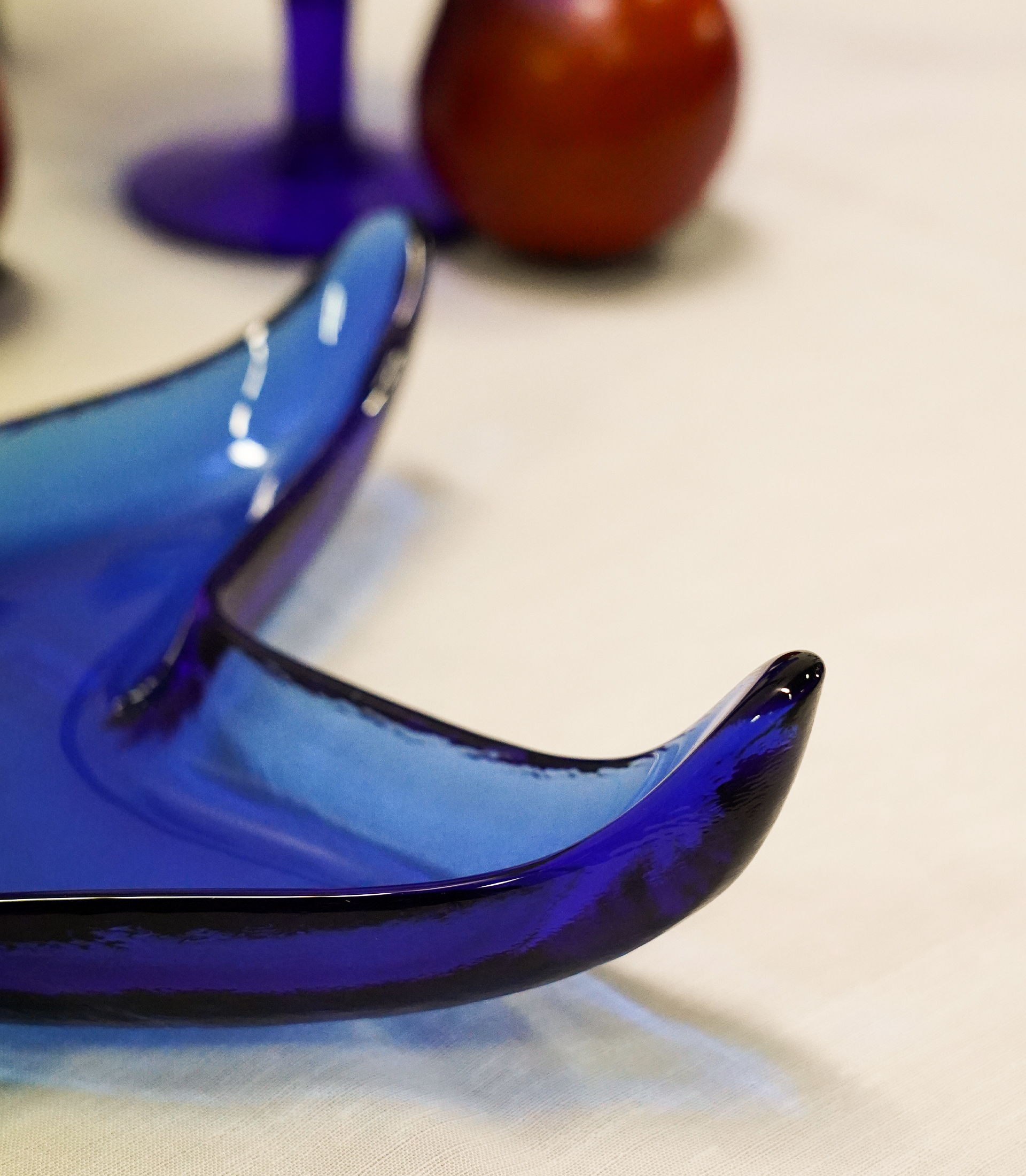 Starfish Glass Bowl Cobalt Blue - Image 3