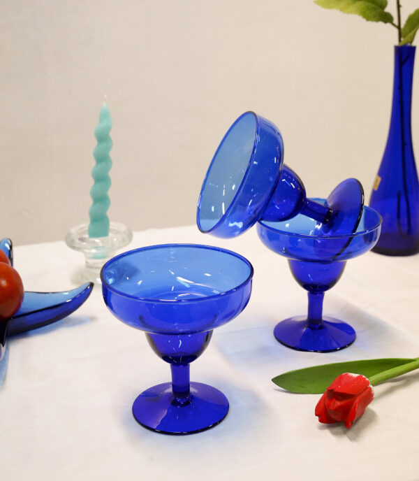 Cobalt Blue Margarita Glass