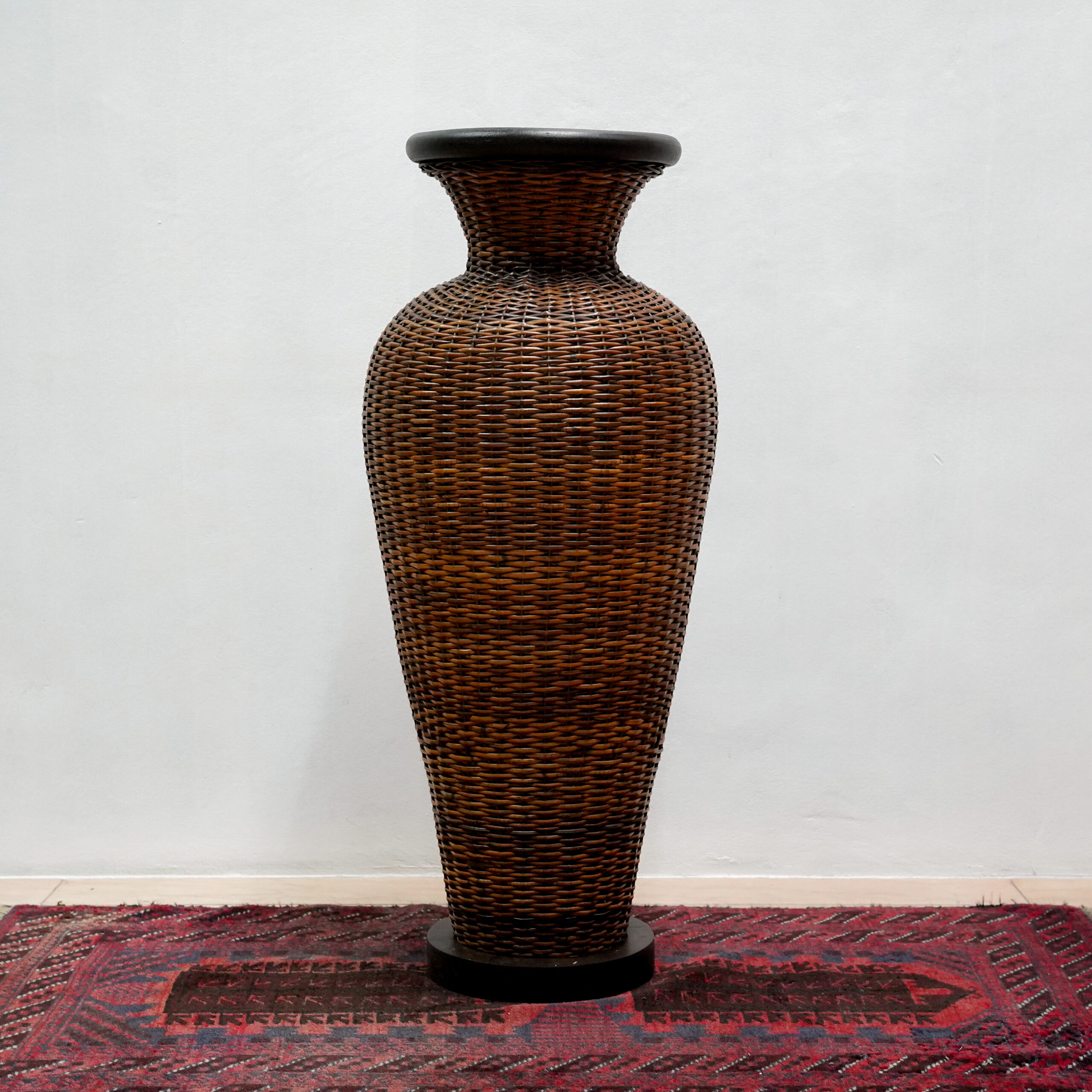 Woven Rattan Floor Vases / Tables - Image 6