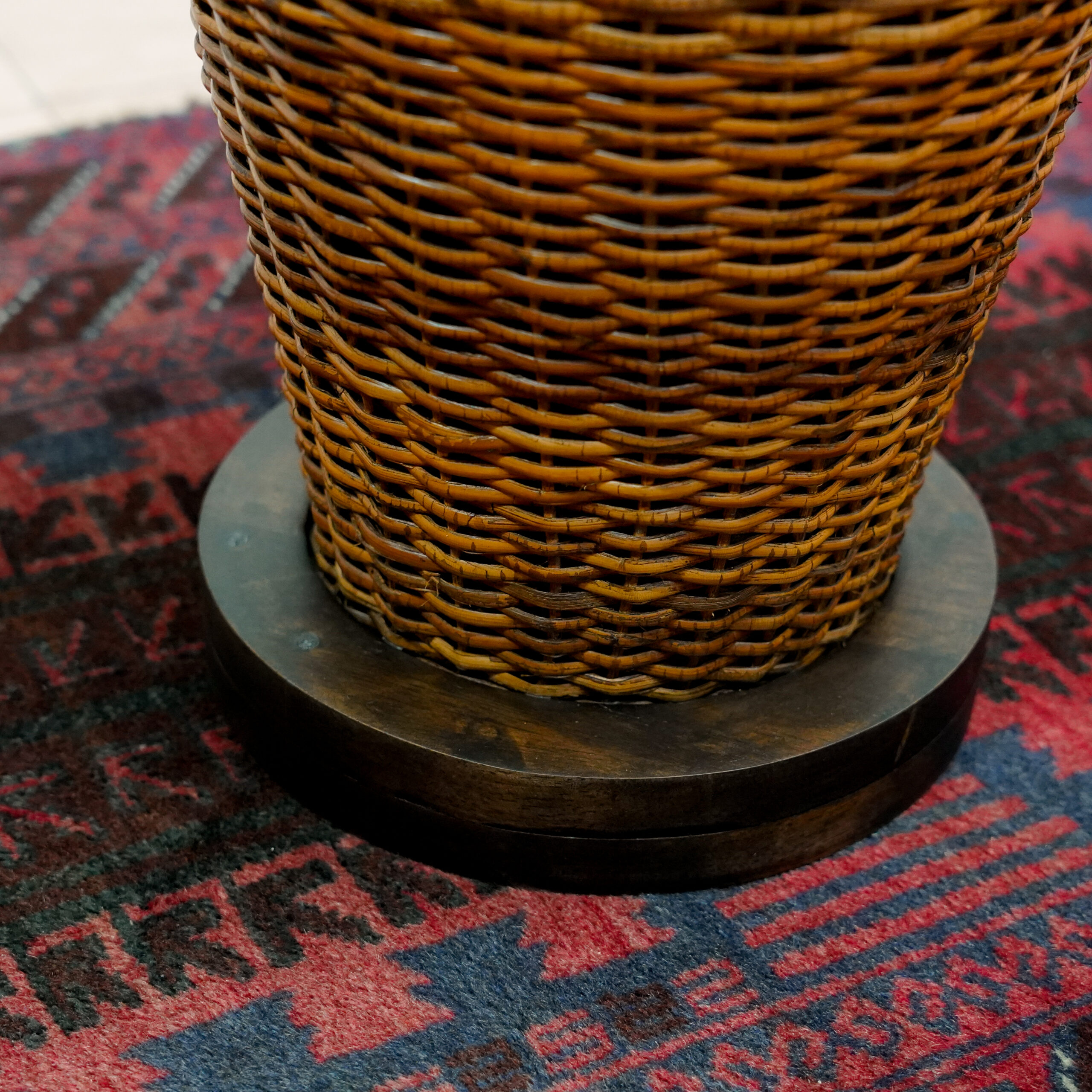 Woven Rattan Floor Vases / Tables - Image 8