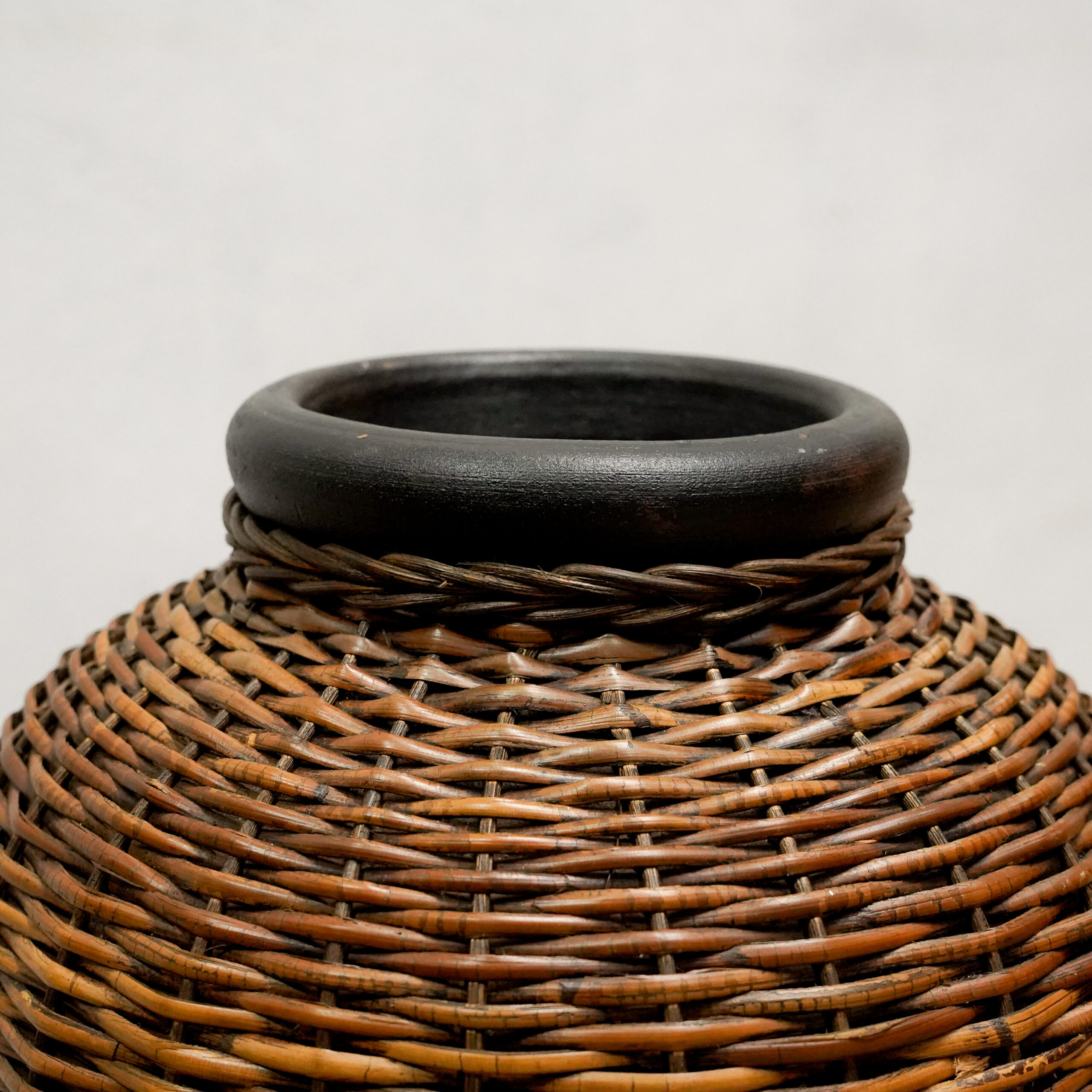 Woven Rattan Floor Vases / Tables - Image 9