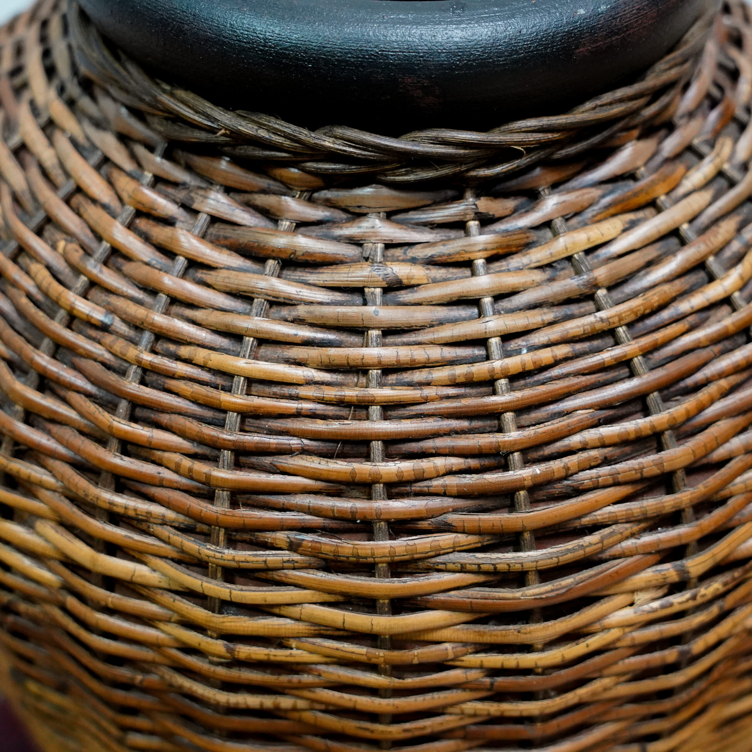 Woven Rattan Floor Vases / Tables - Image 10